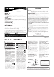 Manual de uso Sylvania 6620LG Televisor de LCD