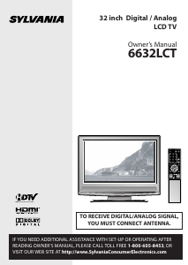 Manual de uso Sylvania 6632LCT Televisor de LCD