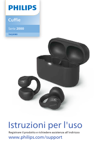 Manuale Philips TAQ2000BK Cuffie