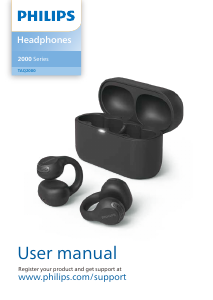 Manual Philips TAQ2000BK Headphone
