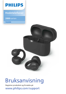 Bruksanvisning Philips TAQ2000WT Hodetelefon