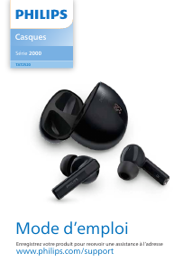 Mode d’emploi Philips TAT2520WT Casque