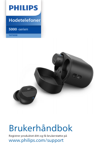 Bruksanvisning Philips TAT5000BK Hodetelefon