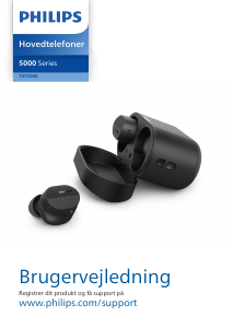 Brugsanvisning Philips TAT5000BK Hovedtelefon