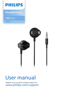 Manual Philips TAUE100BK Headphone