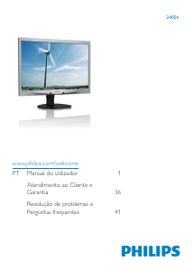 Manual Philips 240S4LPSB Monitor LED