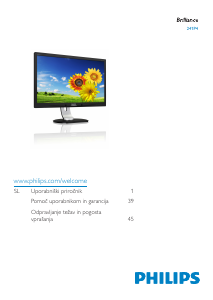 Priručnik Philips 241P4QRYES LED zaslon