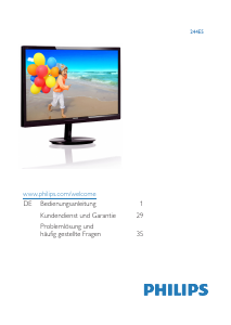 Bedienungsanleitung Philips 244E5QSD LED monitor