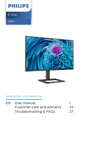 Manual Philips 288E2A LED Monitor