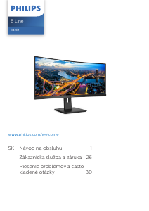 Návod Philips 342B1C LED monitor