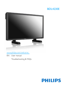 Manual Philips BDL4230E LED Monitor
