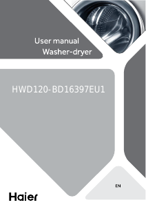 Manual Haier HWD120-BD16397EU1 Washer-Dryer