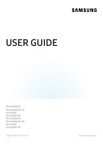 Manual Samsung SM-A356B/DS Galaxy A Mobile Phone