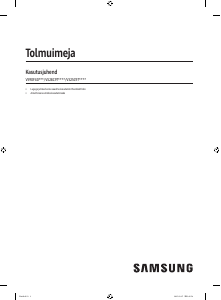 Kasutusjuhend Samsung VS90F40DEK Tolmuimeja