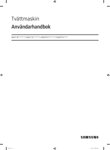 Bruksanvisning Samsung WW11DB7B34GW Tvättmaskin