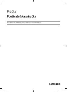 Návod Samsung WW11DB7B34GW Práčka