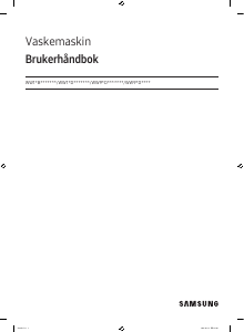 Bruksanvisning Samsung WW11DG6B25LE Vaskemaskin