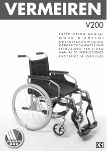 Manual de uso Vermeiren V200 Silla de ruedas