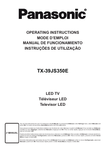 Manual de uso Panasonic TX-39JS350E Televisor de LED