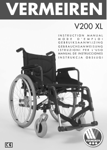 Mode d’emploi Vermeiren V200 XL Fauteuil roulant