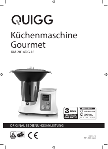 Bedienungsanleitung Quigg KM 2014DG.16 Küchenmaschine