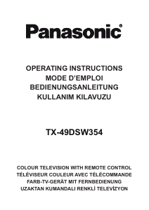 Bedienungsanleitung Panasonic TX-49DSW354 LED fernseher