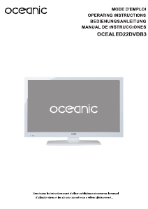 Handleiding Oceanic OCEALED22DVDB3 LED televisie