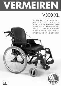 Manual de uso Vermeiren V300 XL Silla de ruedas