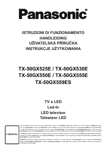 Manuál Panasonic TX-50GX550E LED televize