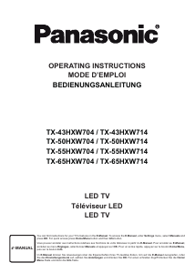 Bedienungsanleitung Panasonic TX-50HXW704 LED fernseher