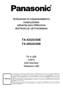 Manuál Panasonic TX-43GS350E LED televize