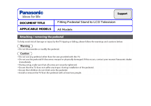 Manual Panasonic TX-L26E30 LED Television
