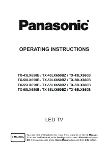 Handleiding Panasonic TX-65LX650B LED televisie