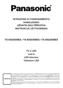 Manuál Panasonic TX-55GX559ES LED televize