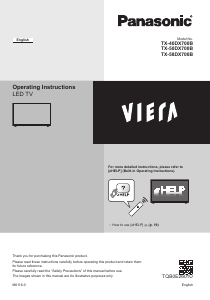 Handleiding Panasonic TX-40DX700B Viera LED televisie