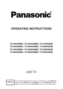 Manual Panasonic TX-43HX580B LED Television