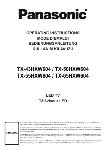 Bedienungsanleitung Panasonic TX-65HXW604 LED fernseher