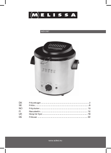 Manual Melissa 643-267 Deep Fryer