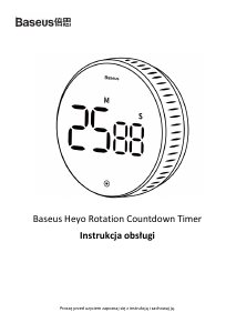 Instrukcja Baseus ACDJS-01 Minutnik