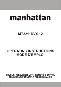 Manual Manhattan MT2211DVX12 LCD Television