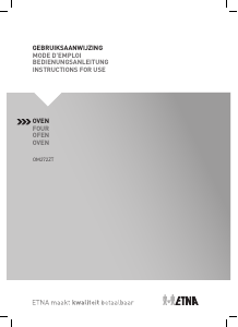 Mode d’emploi ETNA OM272ZT Four