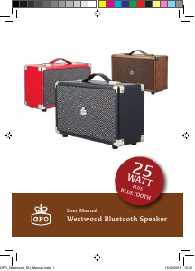 Manual de uso GPO Westwood Altavoz
