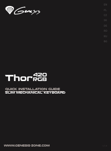 Bedienungsanleitung Genesis Thor 420 RGB Tastatur
