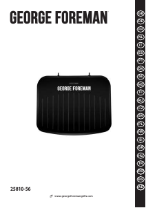 Käyttöohje George Foreman 25810-56 Kontaktigrilli