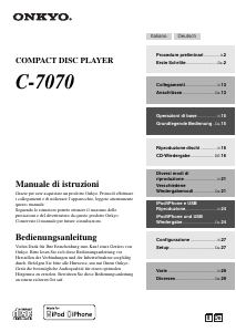 Manuale Onkyo C-7070 Lettore CD