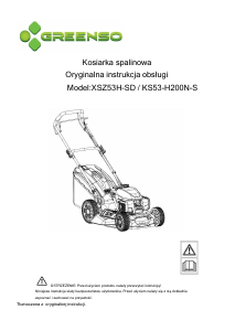 Instrukcja Greenso KS53-H200N-S Kosiarka