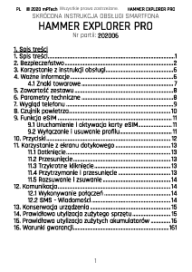 Instrukcja Hammer Explorer Pro Telefon komórkowy