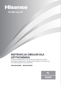 Instrukcja Hisense RB440N4WFE Lodówko-zamrażarka