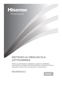 Instrukcja Hisense RB390N4GBE Lodówko-zamrażarka