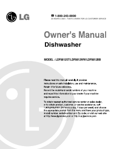 Manual LG LDF8812BB Dishwasher